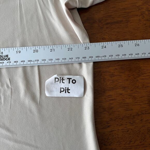 Susan Graver Women's 1X Tunic Top Colorblock‎ Stretch Knit 3/4 Sleeve Career - Picture 7 of 10